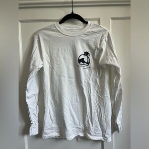 White Deerfield Beach Island Water Sports Long Sleeve